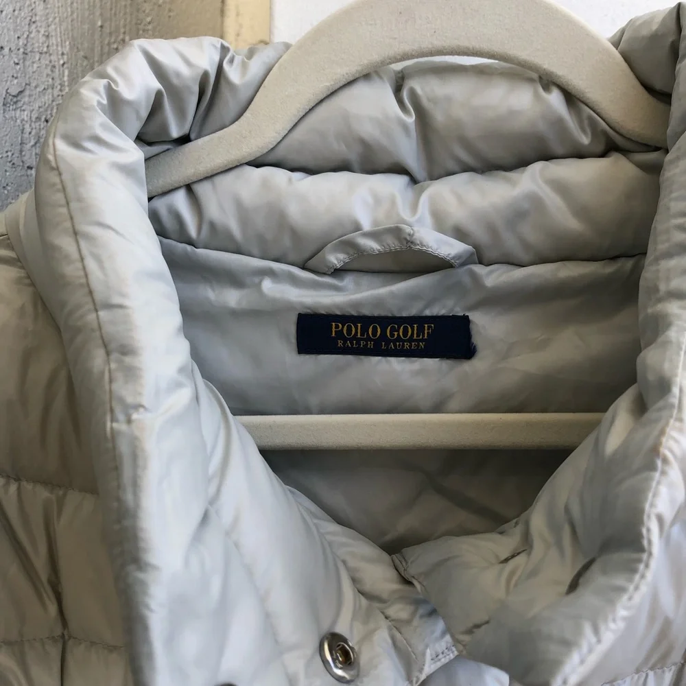 Ralph Lauren Light Gray Puffer Jacket - Picture 2 of 3
